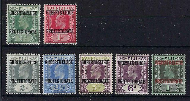 Image of Gilbert & Ellice Islands SG 1/7 LMM British Commonwealth Stamp